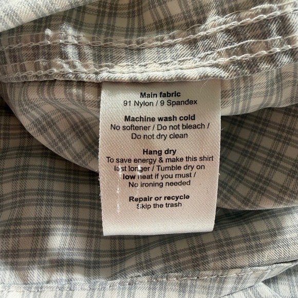 Poncho Mens 3XL Regular Fit Plaid Short Sleeve Button Down Shirt Lightweight EUC - Picture 6 of 11